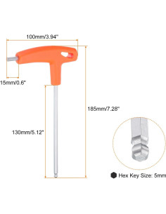 Llave Hexagonal T-Handle HARFINGTON 5mm Acero CR-V 2
