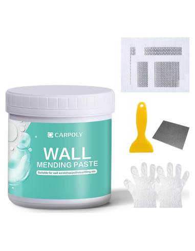 Kit de Reparación de Drywall Carpoly 32oz - Masilla y Parches