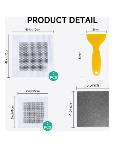 Kit de Reparación de Drywall Carpoly 32oz - Masilla y Parches