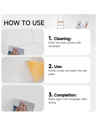 Kit de Reparación de Drywall Carpoly 32oz - Masilla y Parches