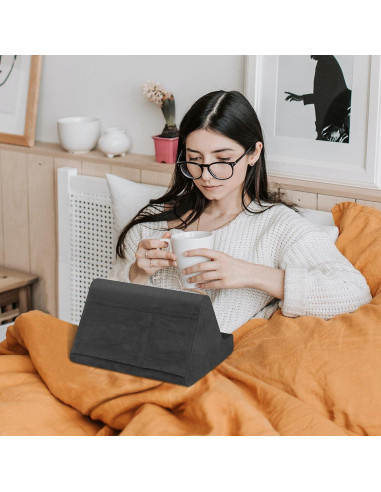 Soporte de Tableta BZVV Negro con Bolsillo y Ángulo Ajustable