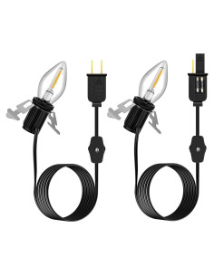 Cordón de Luz LED C7 Enhon 6 pies con Interruptor - 2 Paquete