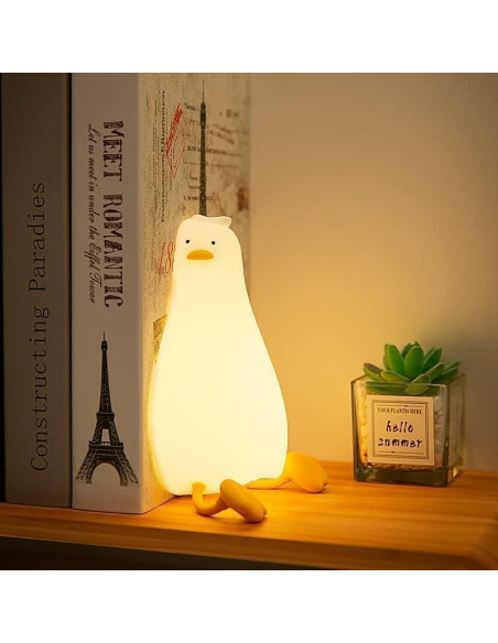 Lámpara Nocturna de Pato Acostado YR YRHH-PET Recargable