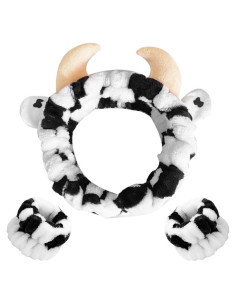 Conjunto Diadema y Muñequera Spa WHAVEL Vaca Linda