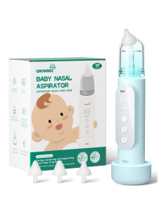 Aspirador Nasal Eléctrico GROWNSY para Bebés IPX7 Azul