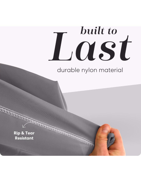 Bolsa de lavandería Handy 76x102 cm Nylon Gris con correa