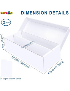 Caja de Almacenamiento de Cartas Leyzan 2 Paquete 1600 Cartas 2