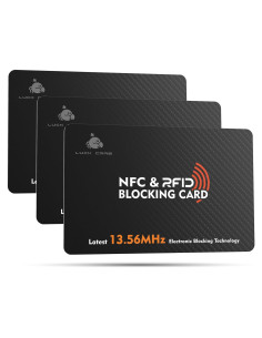 Tarjetas Bloqueadoras RFID LuckCrab 3 Piezas - Protección Cartera