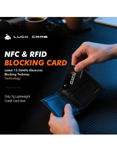 Tarjetas Bloqueadoras RFID LuckCrab 3 Piezas - Protección Cartera 2