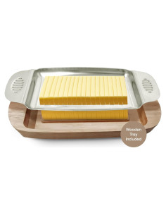 Cortador de Mantequilla y Queso Namre con Bandeja de Madera