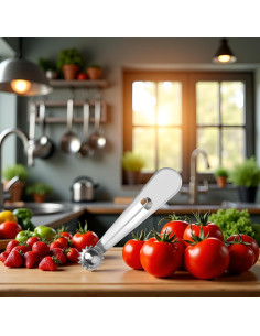 Removedor de Corazones de Tomate y Fresa Qintreesify - Acero Inoxidable 2