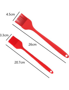 2 Piezas Brochas de Silicona LannuMet para Untar Salsas 2