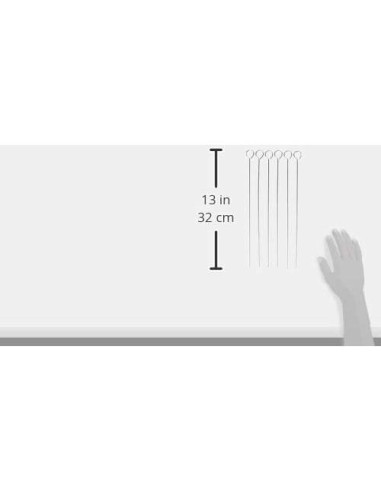 Pinchos de Acero Inoxidable Norpro 30.5 cm Set de 6