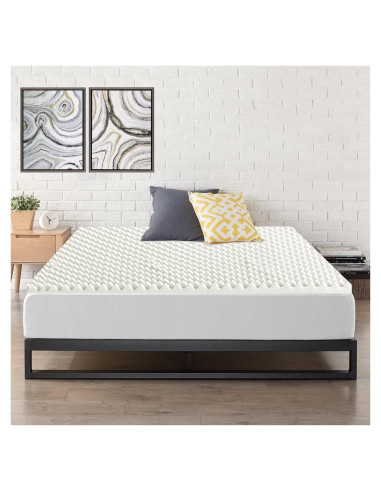 Topper de Espuma Convoluta Mayton 1 Pulgada Queen Transpirable