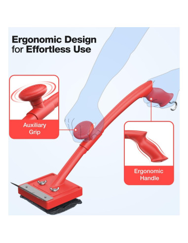 Cepillo de Parrilla Bagrox con 10 Cabezas de Repuesto y Raspador