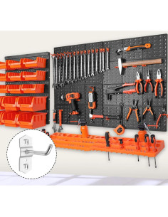 Ganchos de Tablero de Clavos Garneck - 12 Pcs Metal Resistente 2