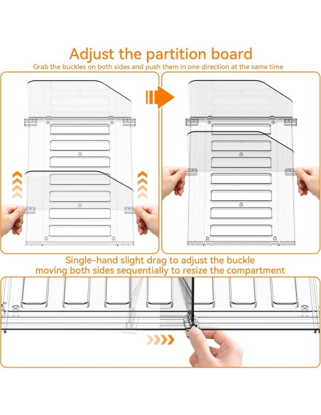 Organizador de Bolsos Yieach Acrílico Ajustable 2 Piezas