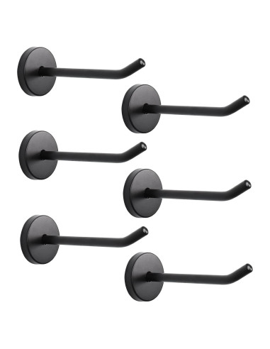 Ganchos de abrigo NearMoon 10.16 cm acero inoxidable negro mate