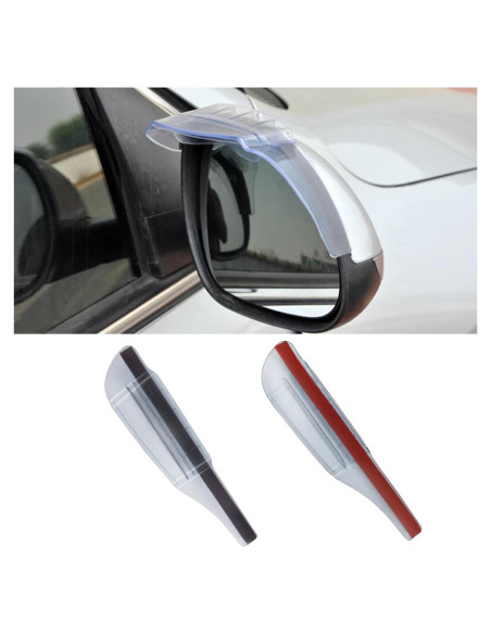 Ceja de Lluvia LHDOS para Espejo Retrovisor Coche 24.6x5.9cm