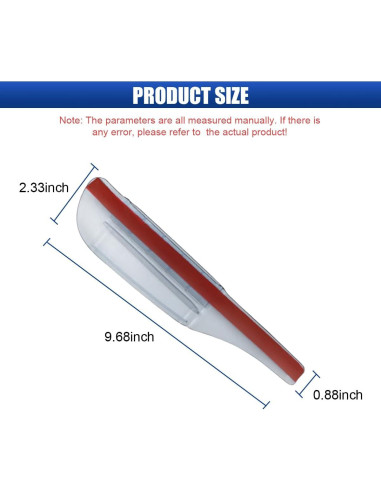 Ceja de Lluvia LHDOS para Espejo Retrovisor Coche 24.6x5.9cm