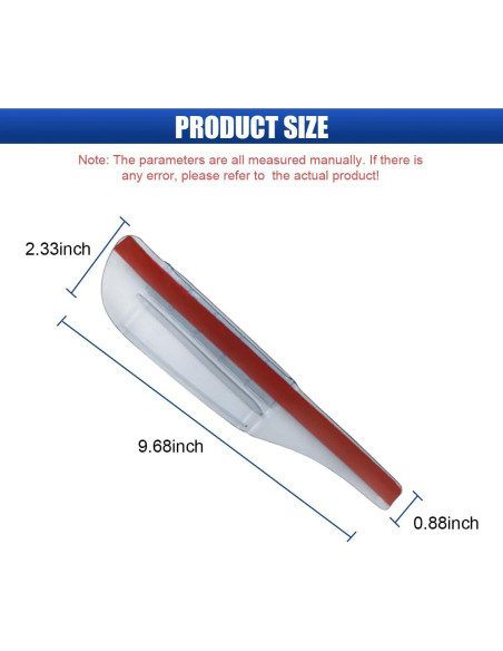Ceja de Lluvia LHDOS para Espejo Retrovisor Coche 24.6x5.9cm