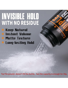 Polvo Voluminizador para Cabello Goiple 230g Textura Natural 2