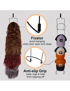 Perchero Colgante para Sombreros y Pelucas Livememory 10 Piezas 2