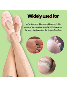 Calcetines Hidratantes FOOTINSOLE.COM - Tratamiento Spa para Pies Suaves (Pequeño, 1 Par) 2