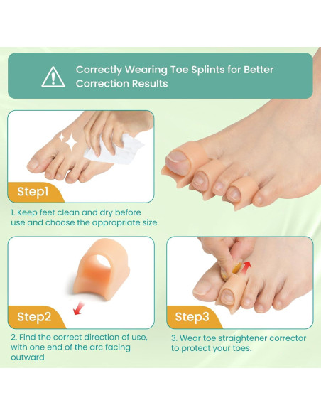 Corrector de Dedo en Martillo CEYOME - Paquete de 6 Tamaño M