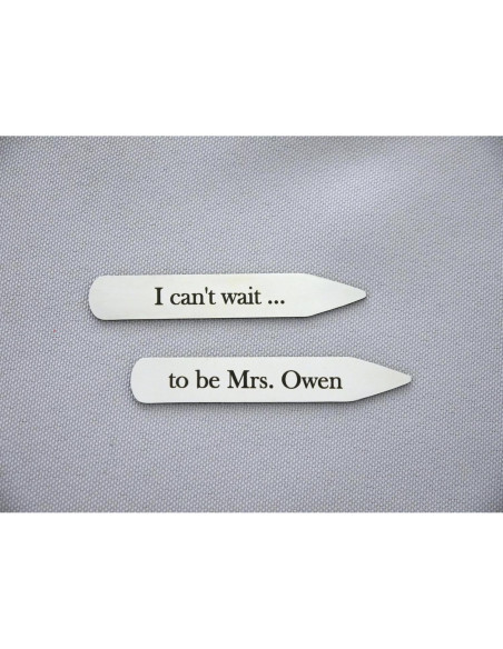 Puntas de Cuello Personalizadas Acero Inoxidable - Regalo para Hombres