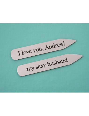 Puntas de Cuello Personalizadas Acero Inoxidable - Regalo para Hombres