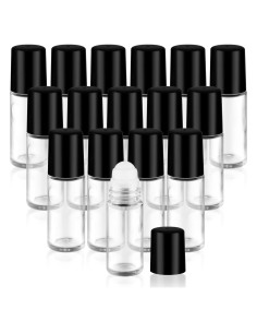 16 Botellas de Rodillo de Vidrio Cositina 30ml para Aceites