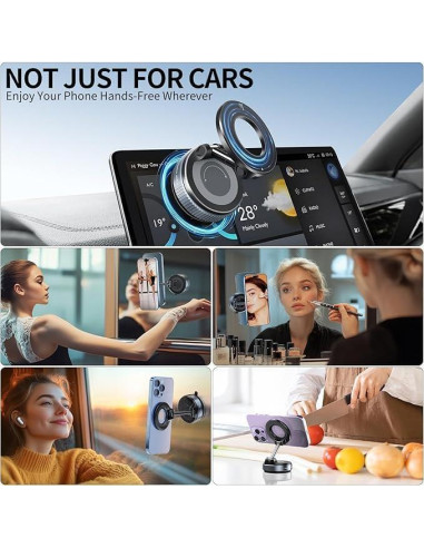 Soporte Magnético Ajustable para Teléfono - 360 y Manos Libres