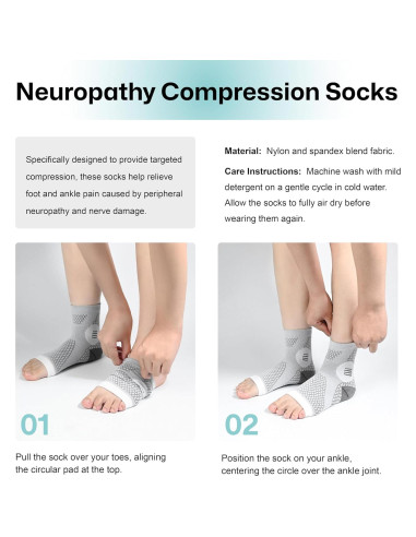 Calcetines de Compresión para Tobillo Soloever - Alivio Fascitis Plantar