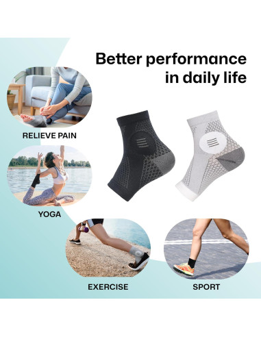 Calcetines de Compresión para Tobillo Soloever - Alivio Fascitis Plantar