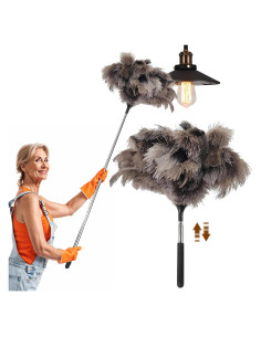 Plumero extensible de plumas de avestruz Ayzsdnh 101.6 cm