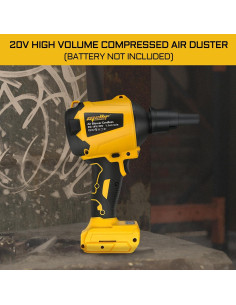 Soplador de Aire Inalámbrico Mellif 20V MAX 50,000 RPM Luz LED 2