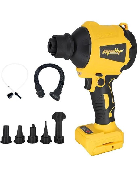 Soplador de Aire Inalámbrico Mellif 20V MAX 50,000 RPM Luz LED