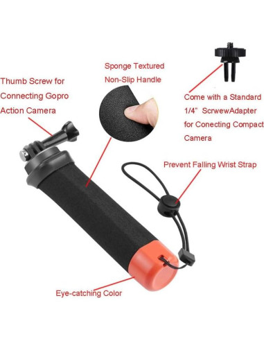 Agarradera Flotante Impermeable HuaerHui para GoPro Hero 12-13
