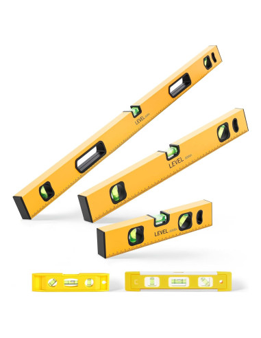 Conjunto de Niveles de Espíritu Kingdder 5 Piezas Aluminio