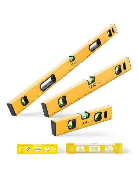 Conjunto de Niveles de Espíritu Kingdder 5 Piezas Aluminio