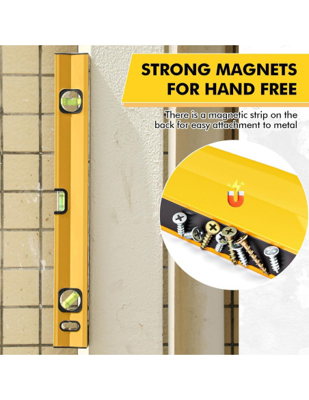 Conjunto de Niveles de Espíritu Kingdder 5 Piezas Aluminio