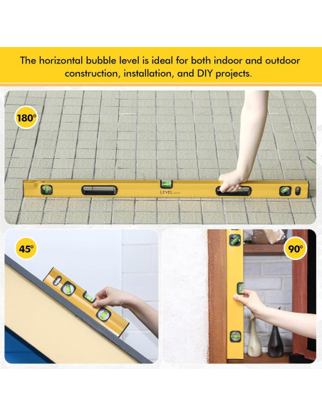 Conjunto de Niveles de Espíritu Kingdder 5 Piezas Aluminio