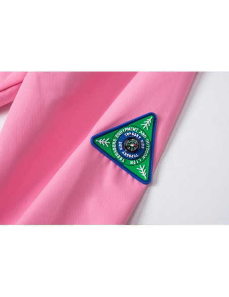 Chaqueta de Lluvia para Niños Rosa Sólido 7-8 Años Impermeable