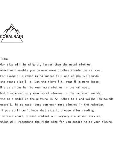 Abrigo de Lluvia Coralrain con Capucha Impermeable 15000mm