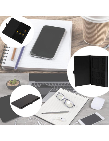 Funda Dura PCTC para Tarjetas de Memoria 9 en 1 - Aluminio Gris