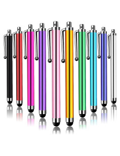 Bolígrafo Stylus IC ICLOVER 10PCS Metal para Pantallas Táctiles