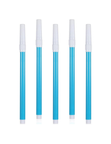 Paquete de 5 Marcadores de Tela Lavables Qianyu Azul