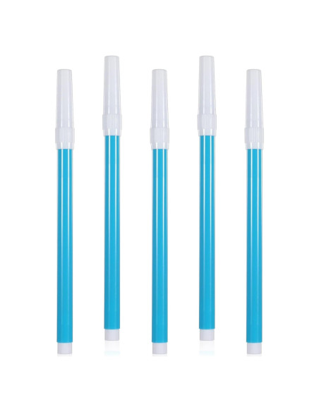 Paquete de 5 Marcadores de Tela Lavables Qianyu Azul