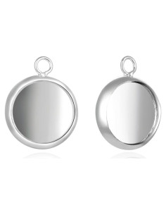 100pcs Marco de Bandeja Bezel Plateado 10mm Adabele